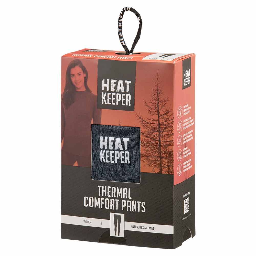 Heat Keeper Comfort schwarz anthrazit Damen Thermo Leggings