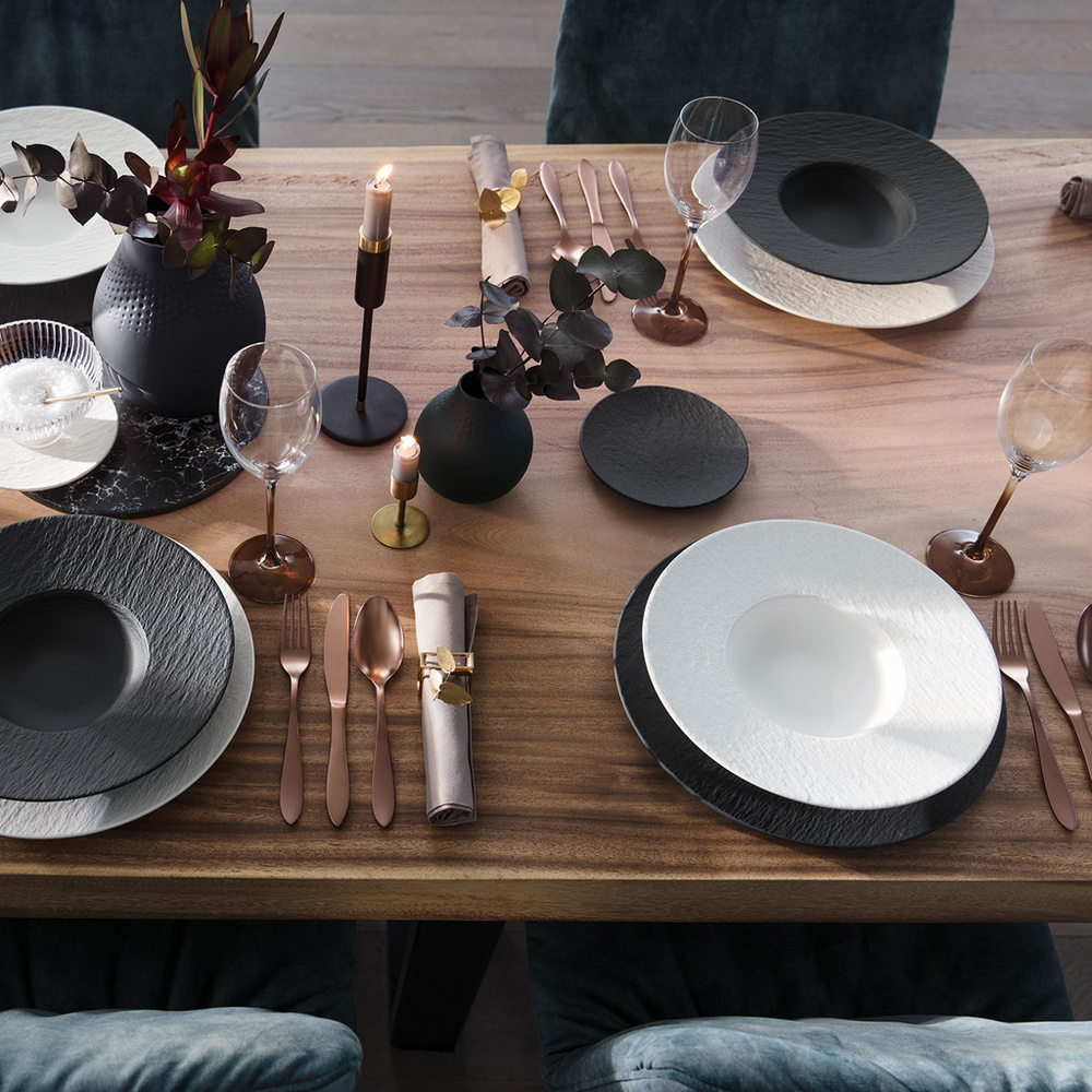 Villeroy & Boch Assiette à pâtes Manufacture Rock blanc Assiette