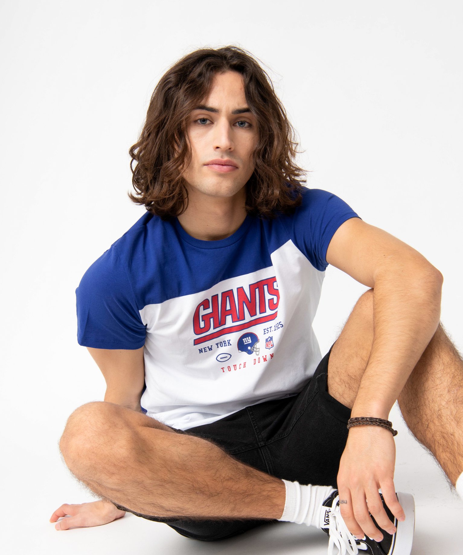 Tee-shirt pour homme bicolore imprimé Giants - NFL blanc | GEMO