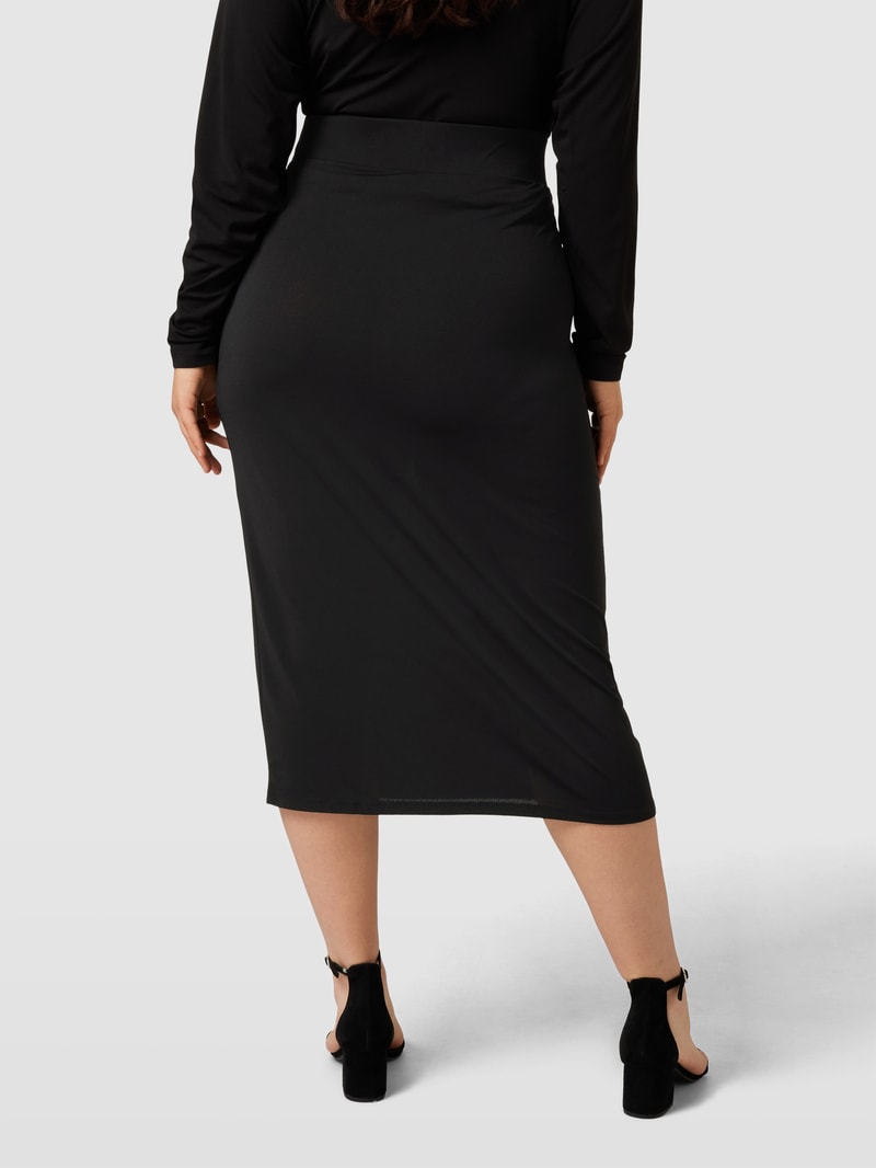 PLUS SIZE Midirock von Evoked Vila Modell 'VIBORNEO' in schwarz