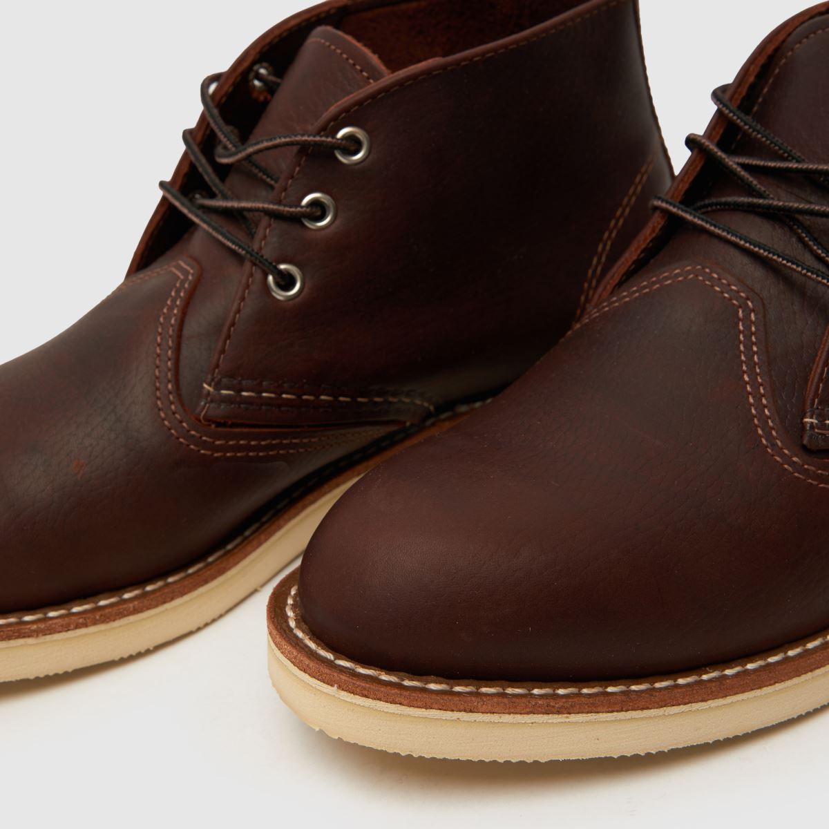 Red Wing 3141 arbetschukka-stövlar i vinröd