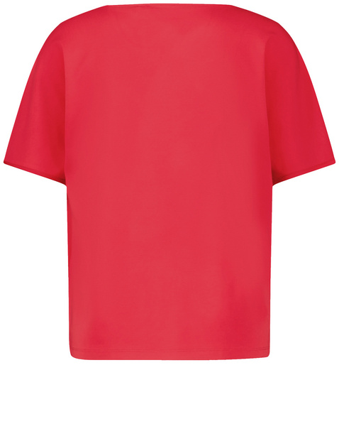 Fließendes Blusenshirt mit Material-Patch