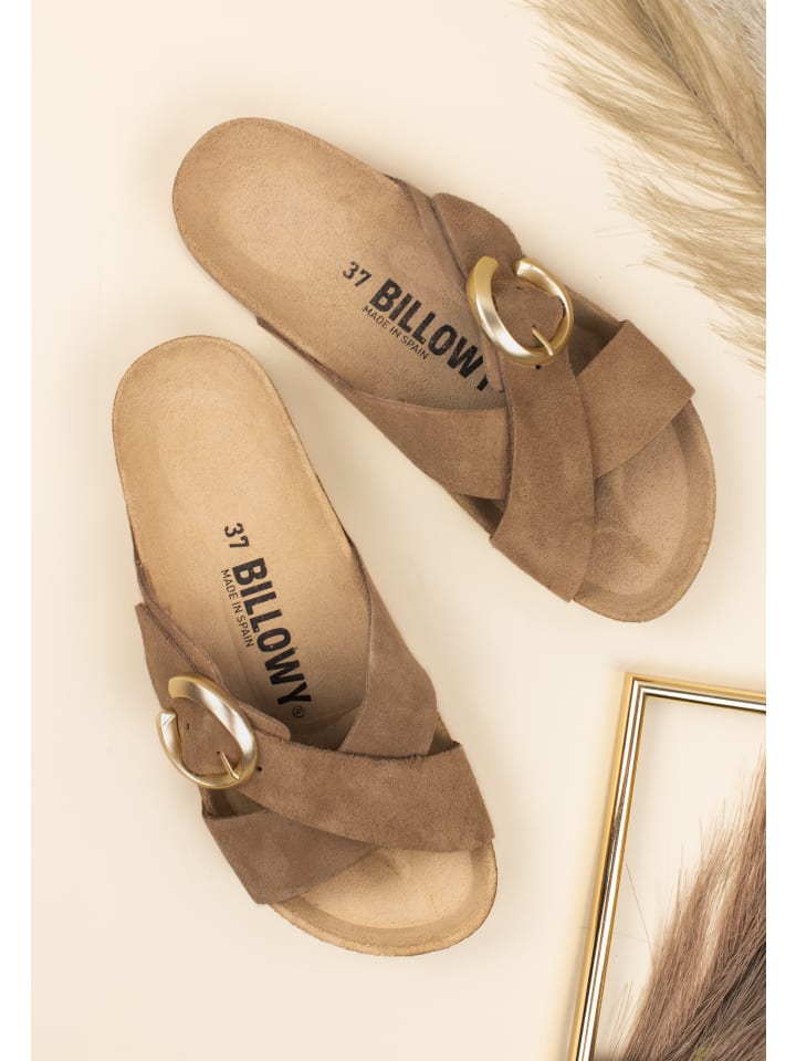billowy Pantoletten  in braun günstig kaufen