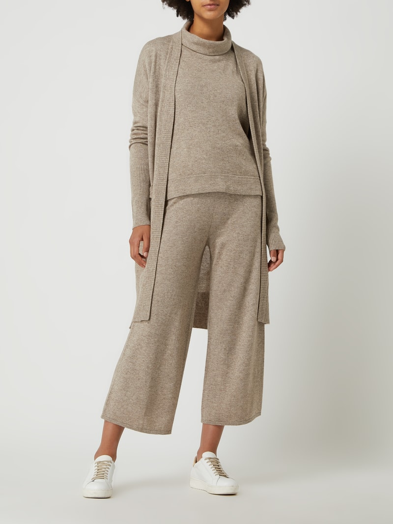 Culotte aus Kaschmir-Lyocell-Mix in sand