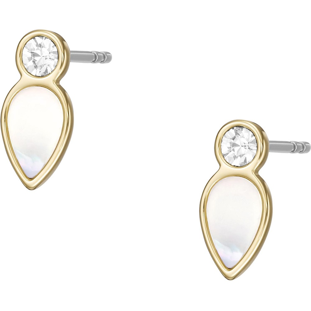 Fossil Boucles d'oreilles à fermoir à poussette Acier inoxydable Boucles d'oreilles