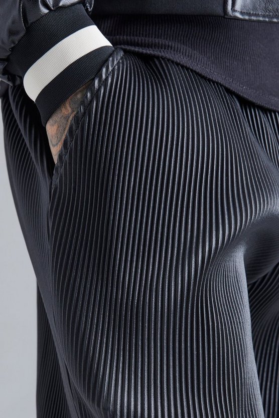Gerade PU-Hose mit elastischem Bund