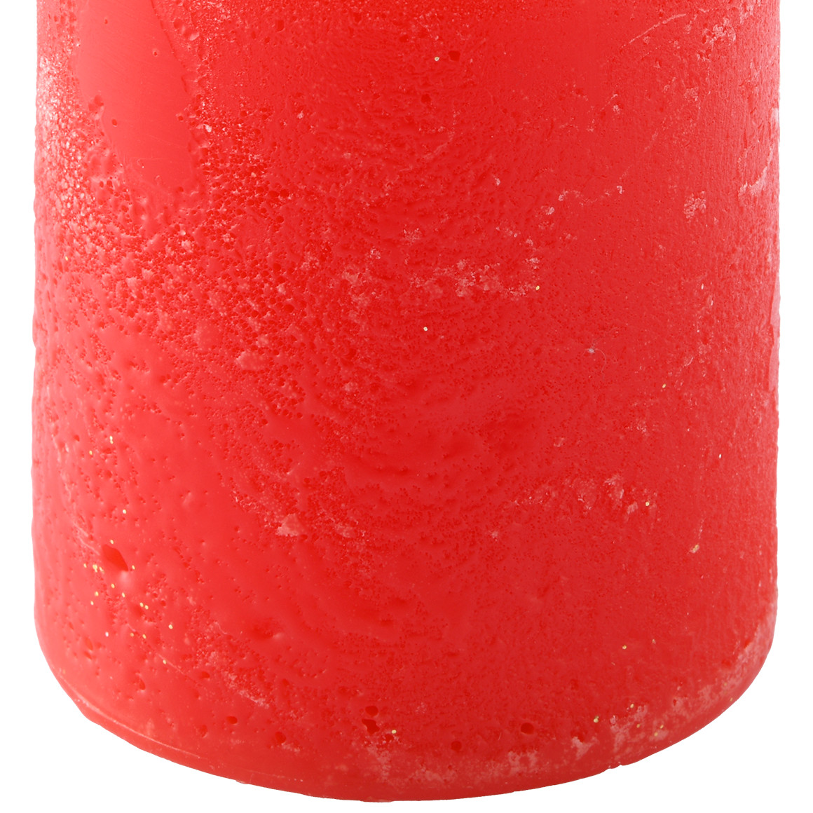 Kerze in Rustik-Optik rot