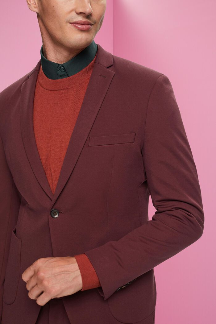 Einreihiger Piqué-Jersey-Blazer