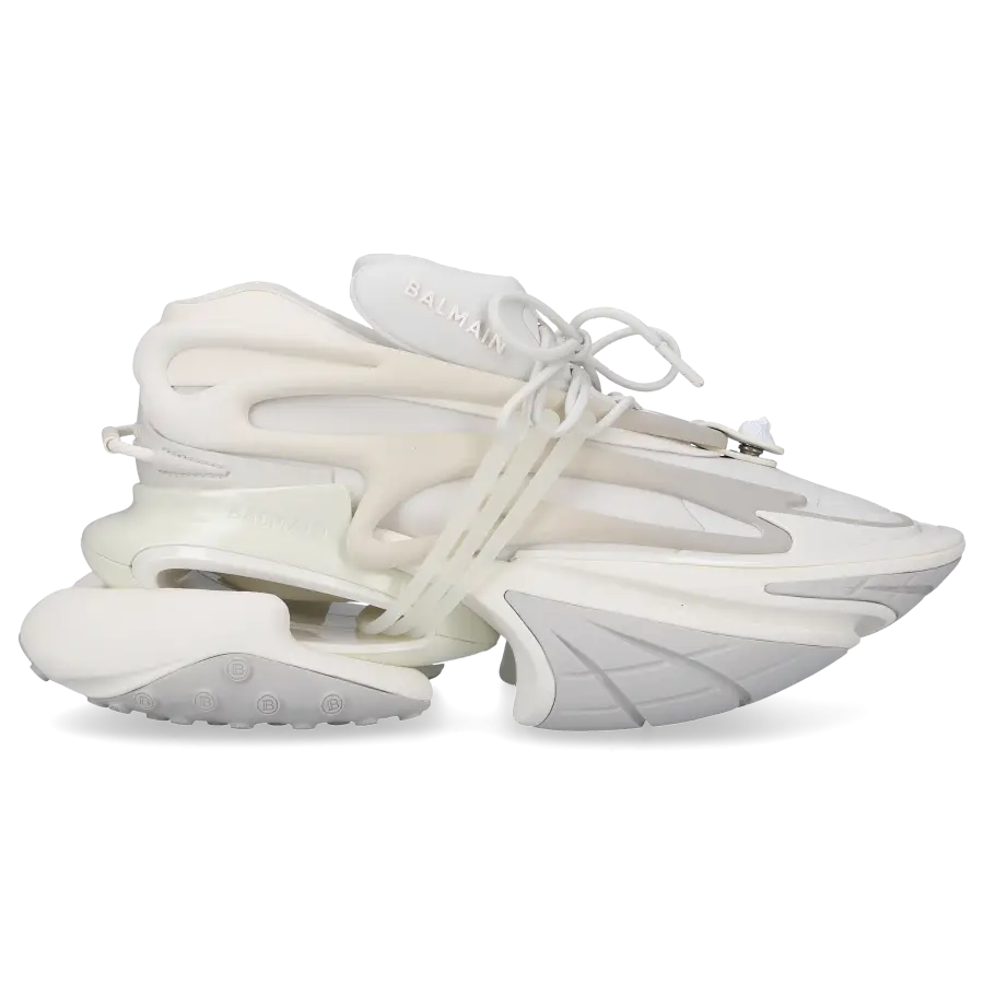 Balmain - Sneaker low UNICORN Kalbsleder - weiß