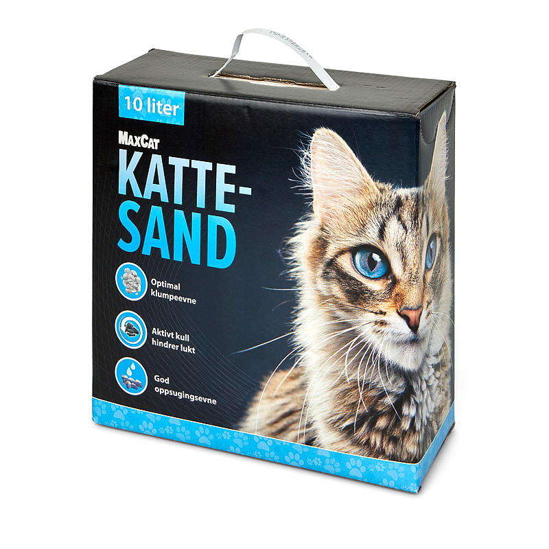 MaxCat Kattesand 10 l m/activ carbon MaxCat