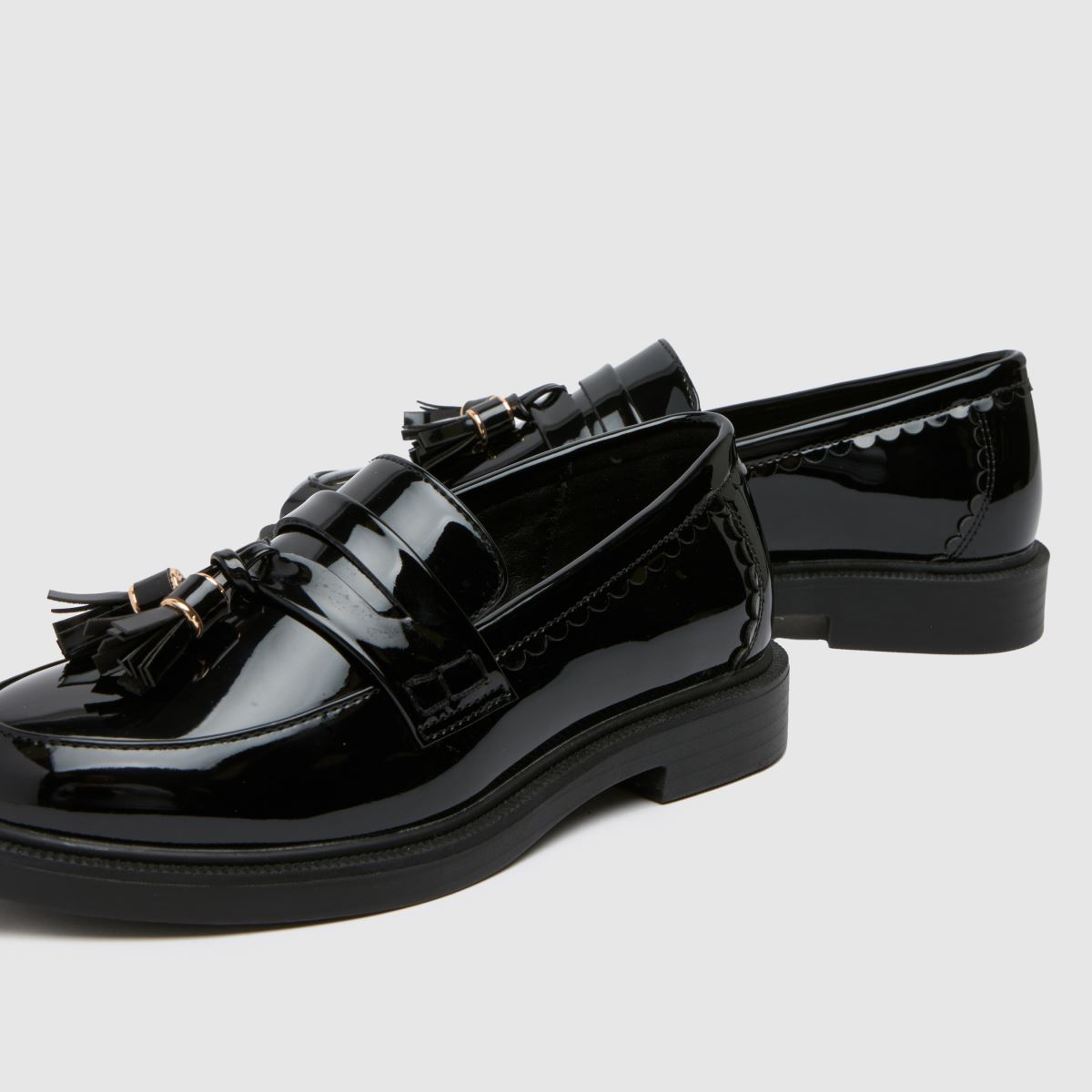 Schuh svarta Lillie loafers flickor juniorskor