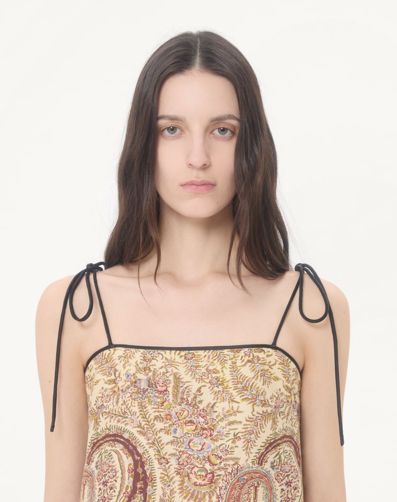 Vestido Curto Seda Shappe Voyage Imaginaire Paisley