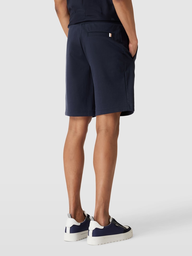 Sweatshorts mit Label-Patch Modell 'Lamson' in blau
