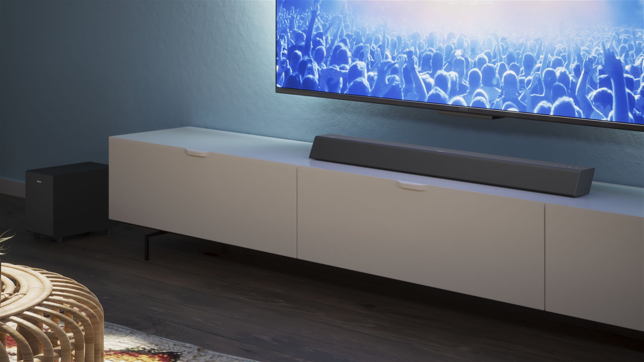Philips TAB5308 2.1 Soundbar (A2DP Bluetooth, AVRCP Bluetooth, Bluetooth, 70 W)