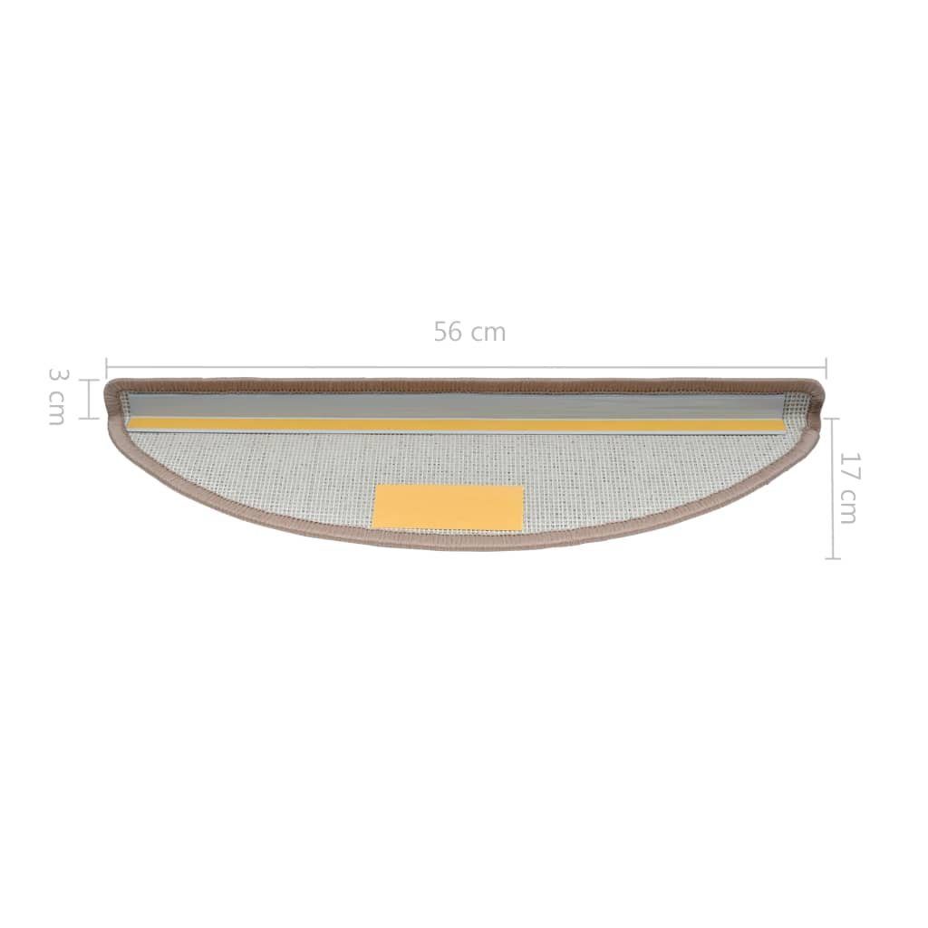 Stufenmatte Stufenmatten 10 Stk. 56x17x3 cm Hellbraun, vidaXL, Andere, Höhe: 30 mm