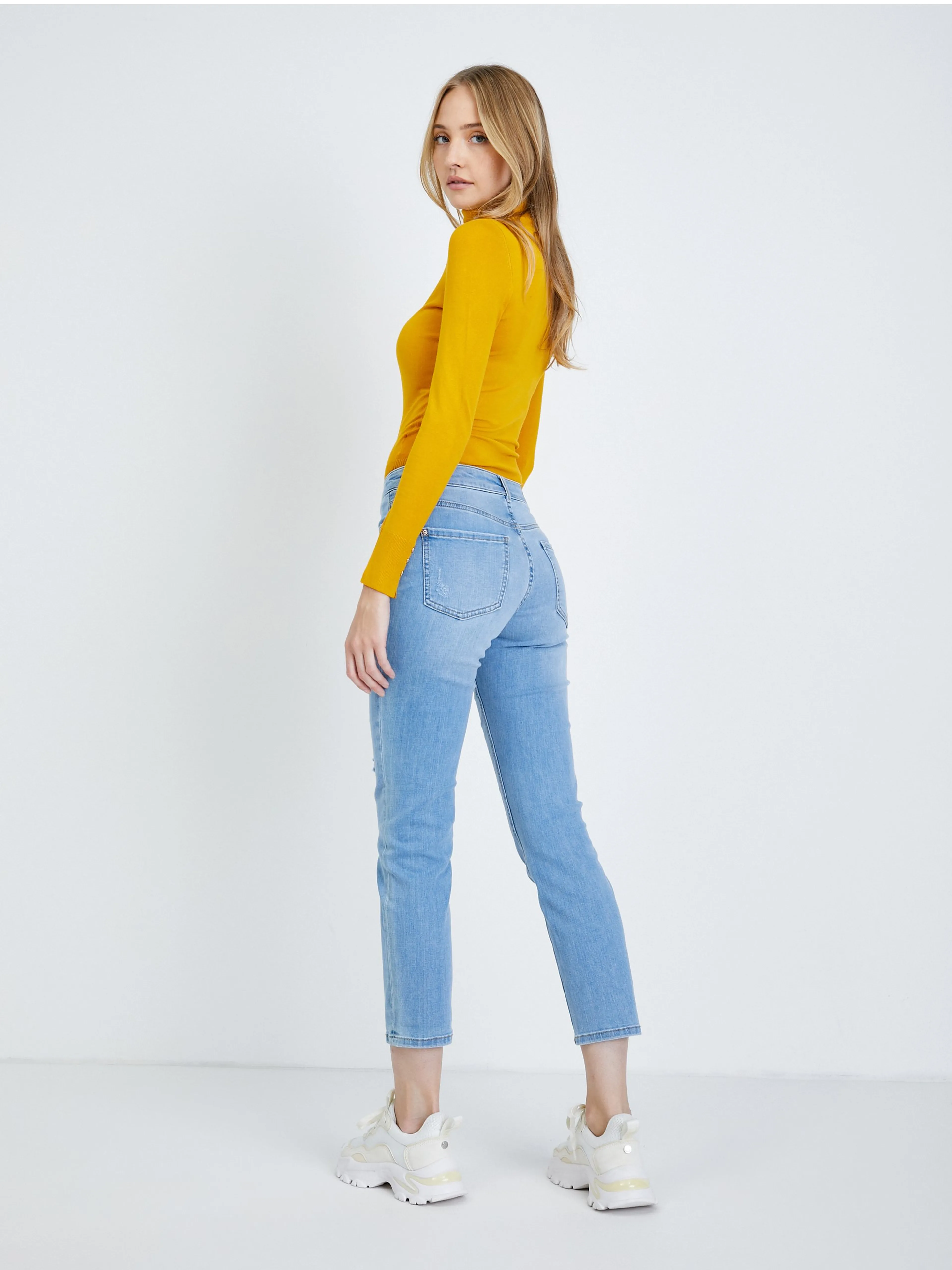 Hellblaue Straight Fit Jeans ORSAY