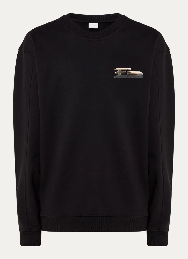 Koszulka z bawełny organicznej Filling Pieces z logo i nadrukiem na plecach.