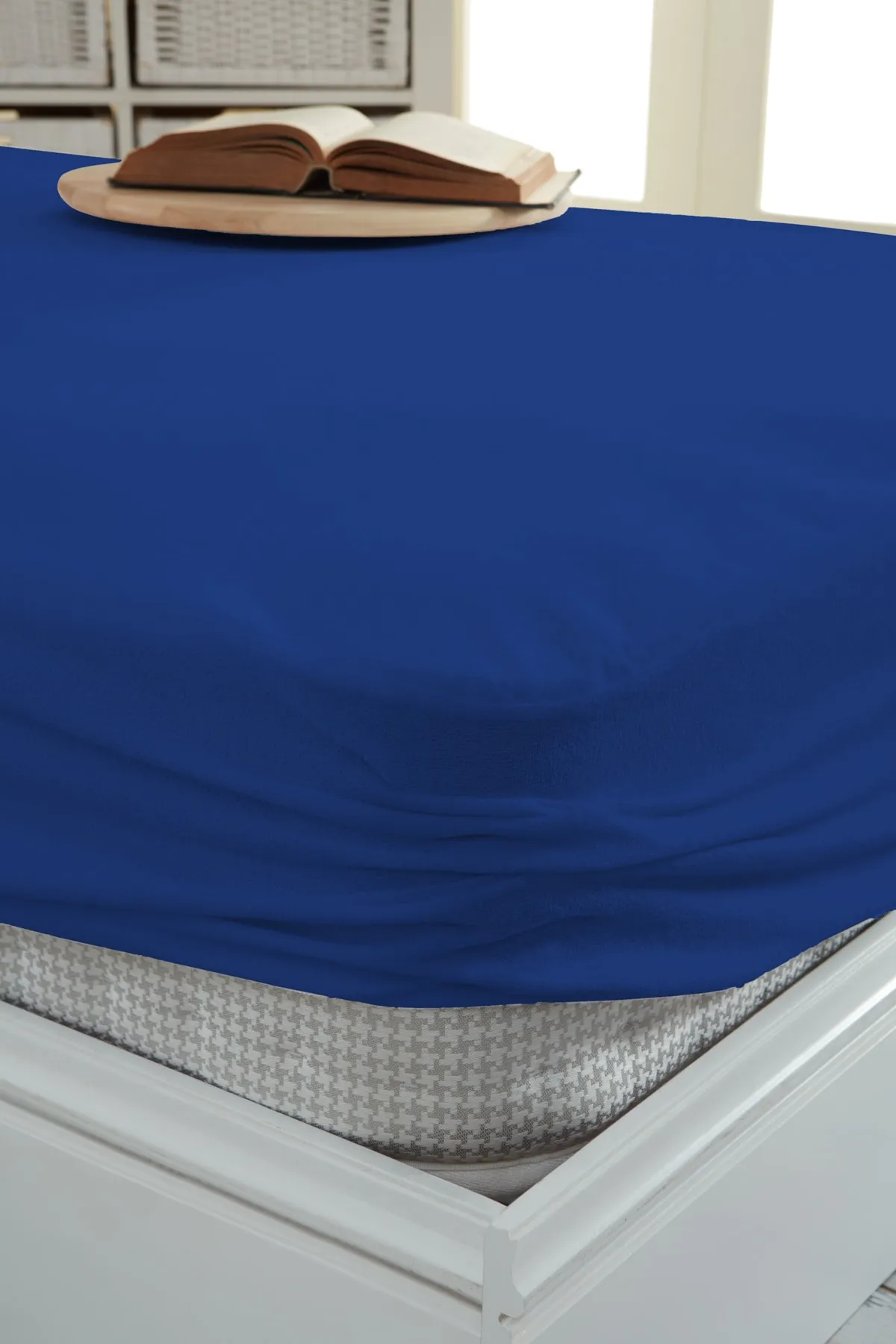 Decovilla  Micro Fitted Full Edge Wasser- und flüssigkeitsbeständiger Matratzenschoner, Matratzenschoner, Mitternachtsblau