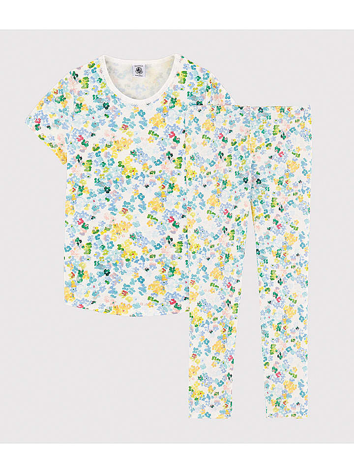 PETIT BATEAU Pyjama in Hellblau/ Grün günstig kaufen 128
