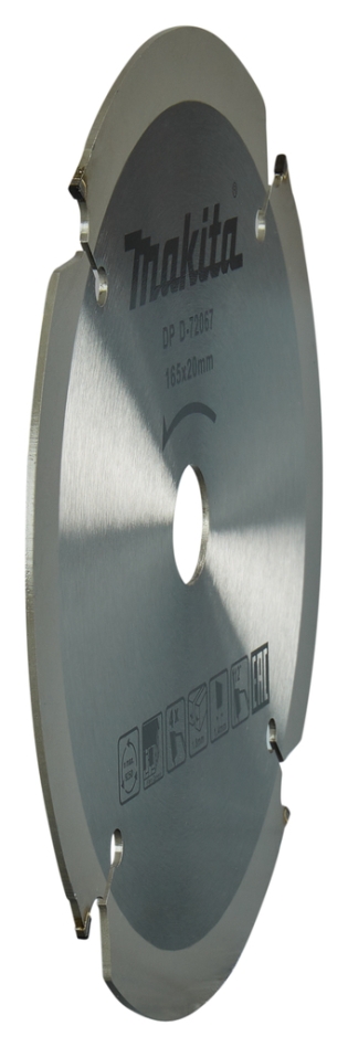 Akcesoria Makita D-72067 Tarcza tnąca PCD 165 x 20 x 1,8 4T do płyt cementowo-włóknowych