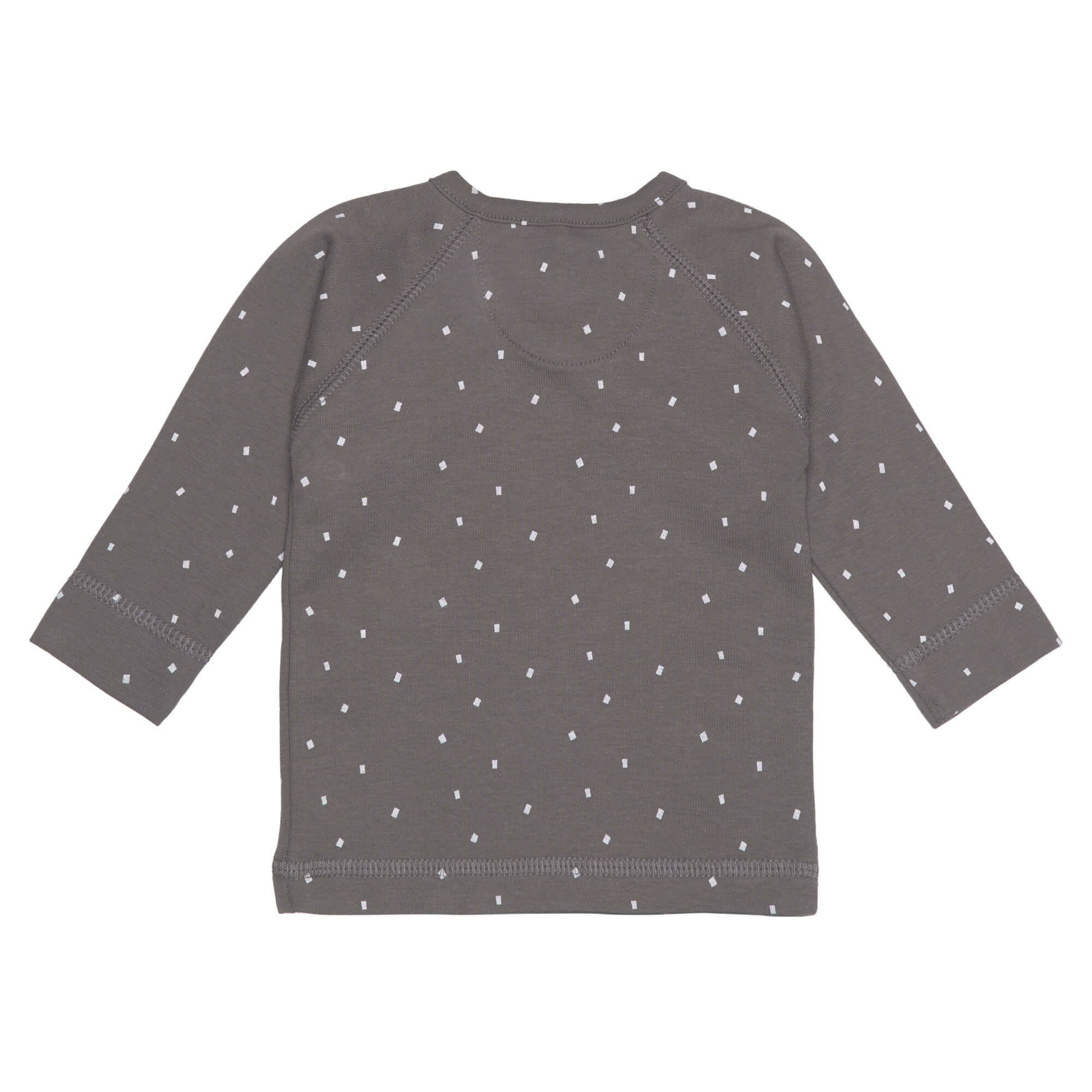 Baby Wickelshirt - Bio Baumwolle, Spots, Anthrazit