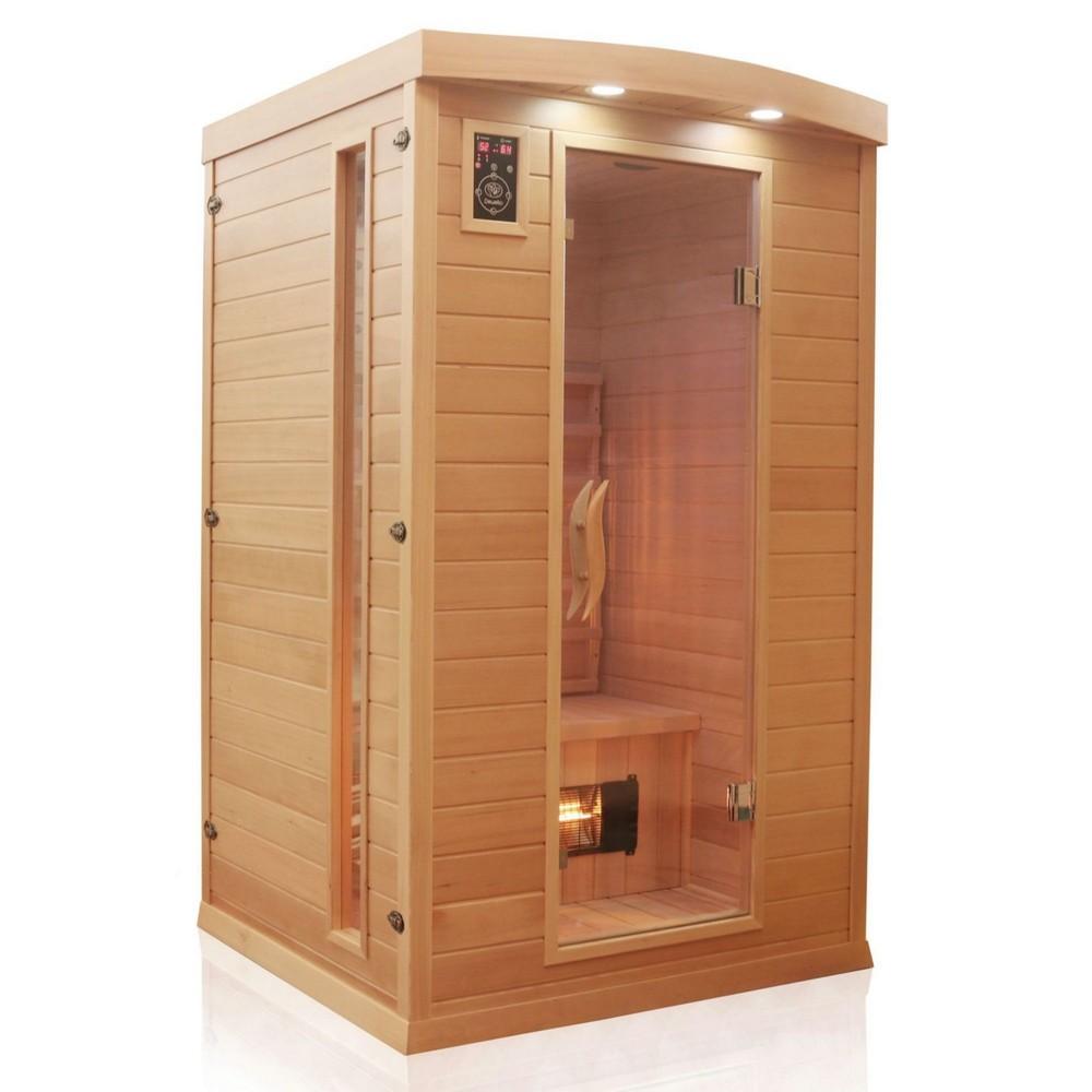 Dewello Infrarotkabine Infrarotsauna HYDER 115cm x 105cm x 190cm Vollspektrum