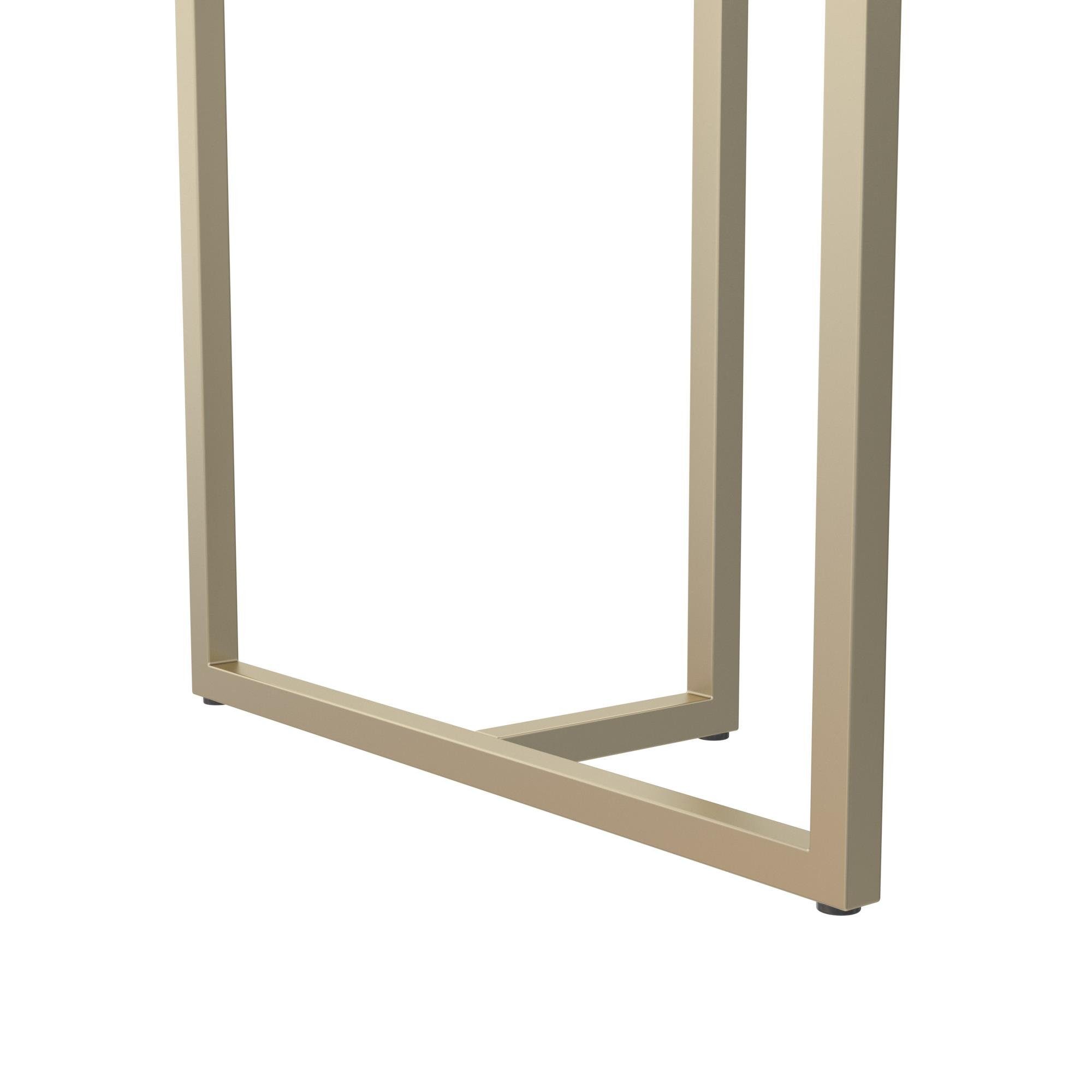 loft24 Esstisch Astor, Tisch in Marmoroptik mit Metallgestell, Breite 162,5 cm