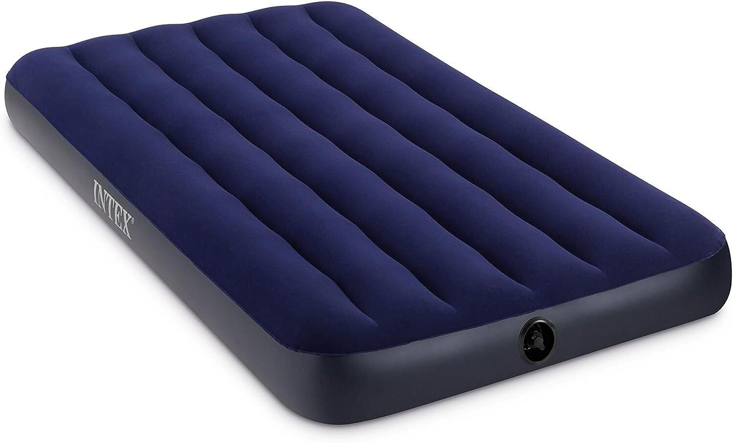 Intex Luftbett Classic Downy Reisebett Gästebett Twin Luftmatratze Campingbett 191cm, 0,38 mm Vinyl,extra Komfort,Camping