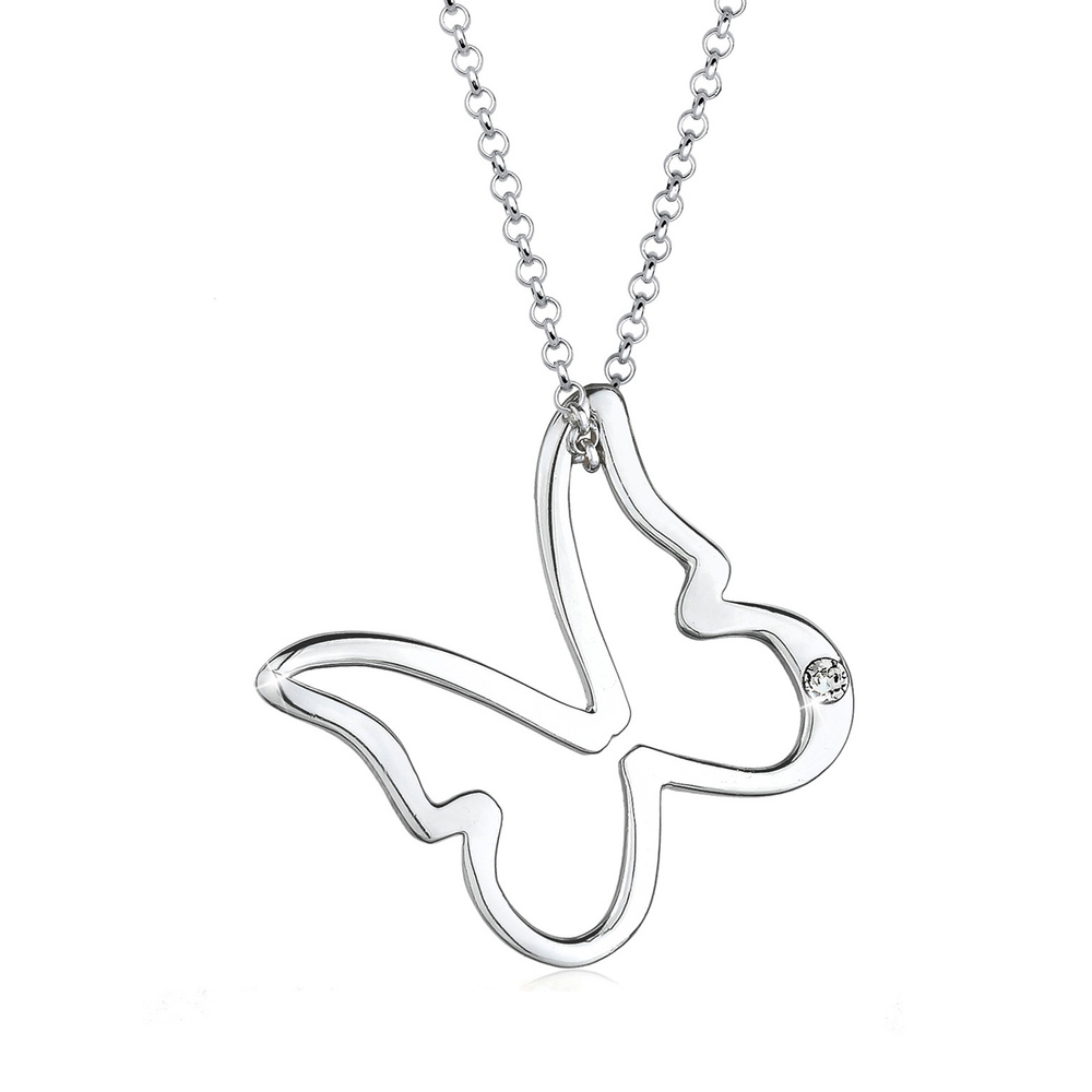 Elli Elli Collier Schmetterling Kristalle 925 Silber collier