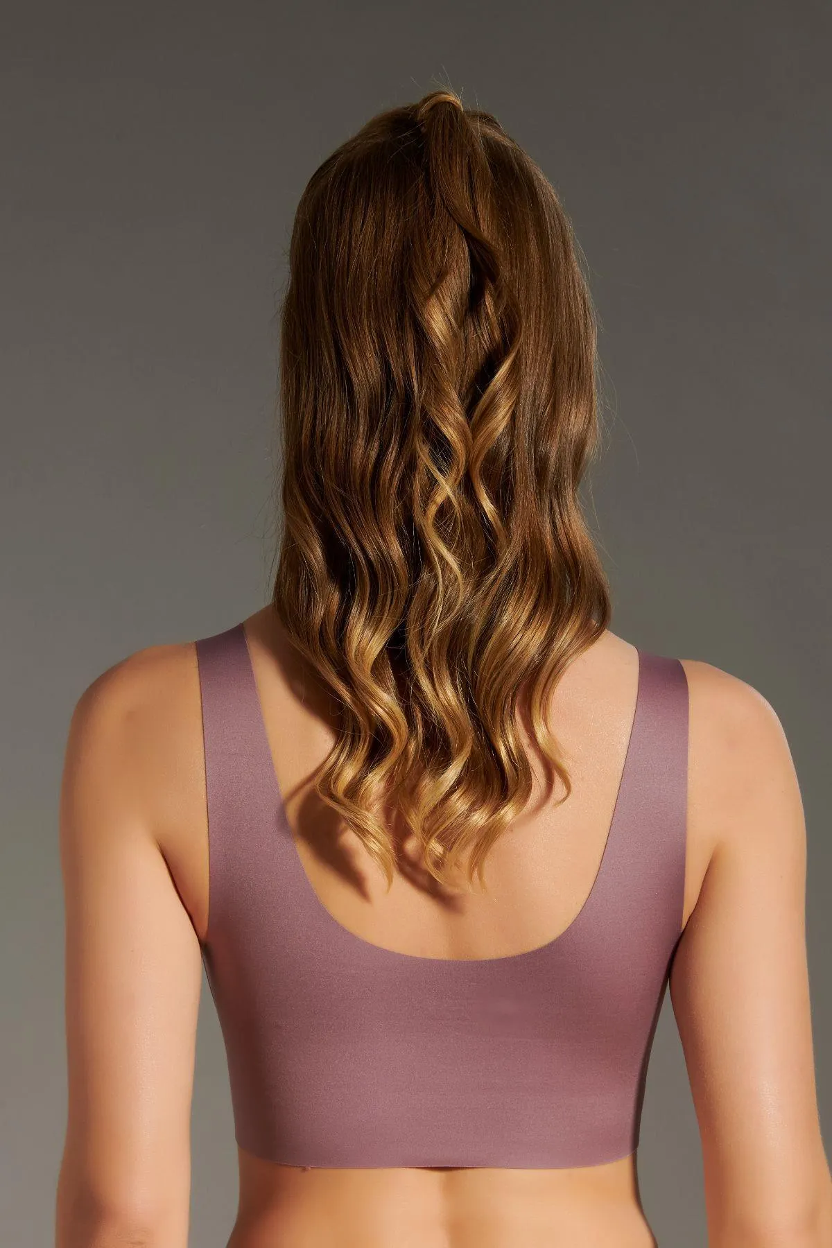 C&City  Nicht-drahtloser nahtloser Laser-BH mit herausnehmbaren Polstern C26125 Dusty Rose