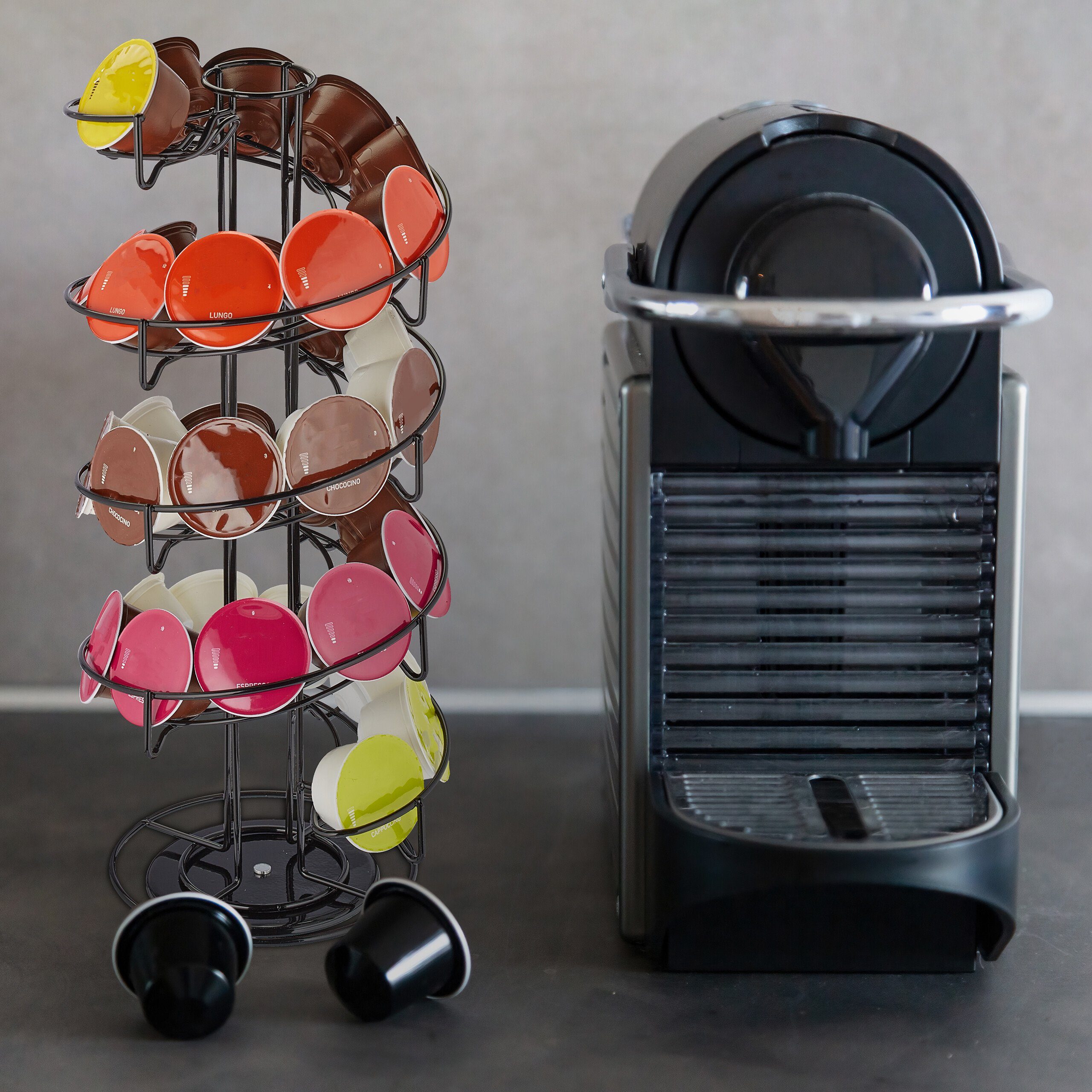 relaxdays Kapselhalter Kapselhalter für 32 Dolce Gusto Kapseln