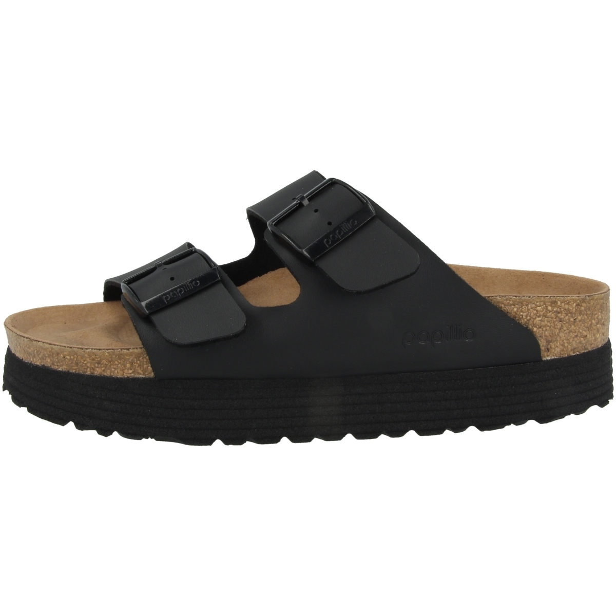 Papillio Arizona Grooved Birko-Flor schmal Sandale schwarz