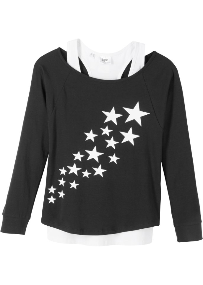Mädchen Shirt mit Top (2-tlg. Set) aus Bio-Baumwolle