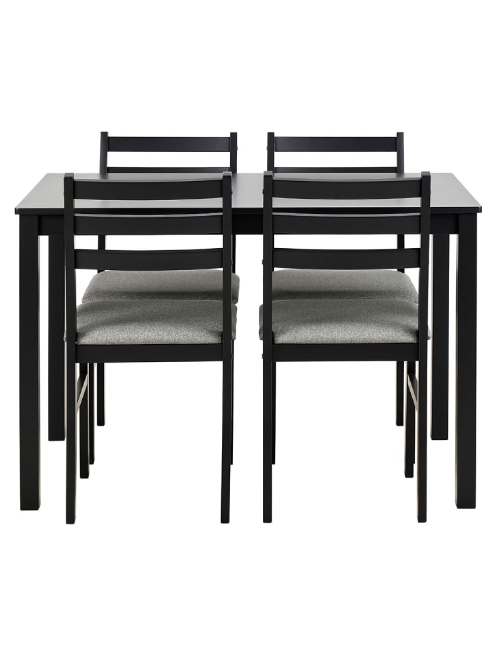 ebuy24 Essgruppe Alicante Schwarz 110 x 70 cm günstig kaufen onesize