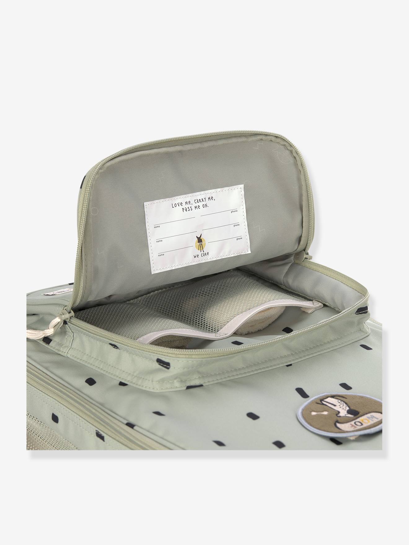 Valise à roulettes LÄSSIG happy prints olive