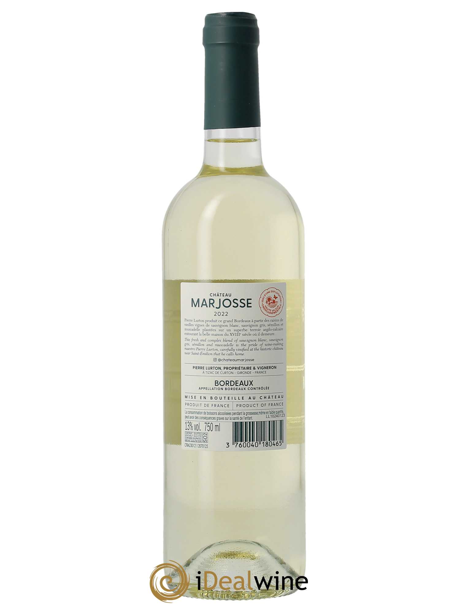 Château Marjosse  2022 - Lot de 1 Bouteille
