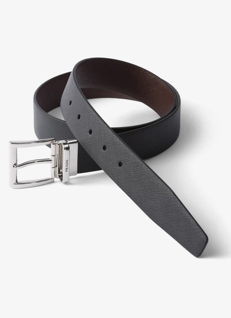 Prada  Reversible riem van leer