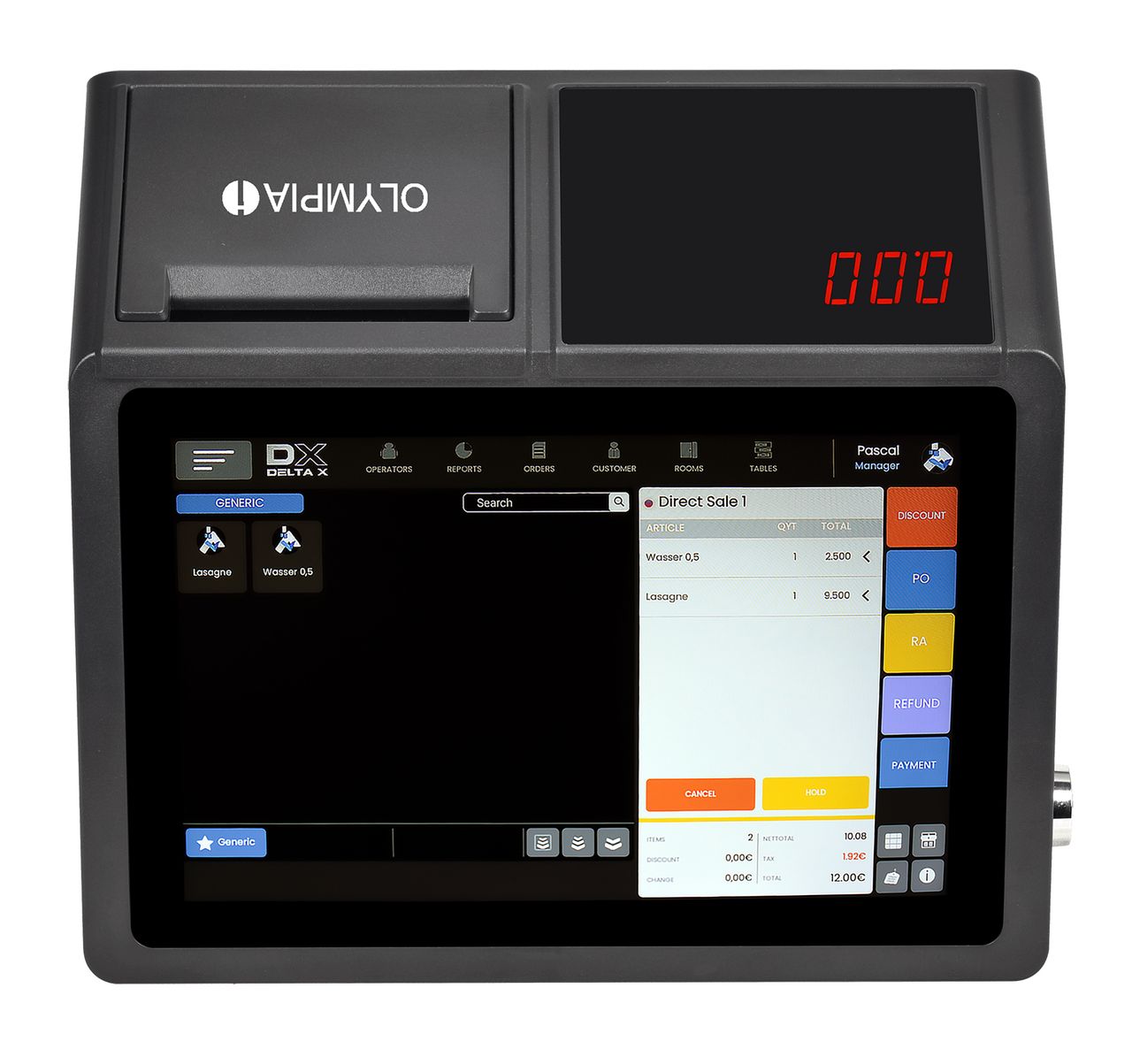 Olympia Registrierkasse OLYMPIA T100 Touch ohne TSE Modul