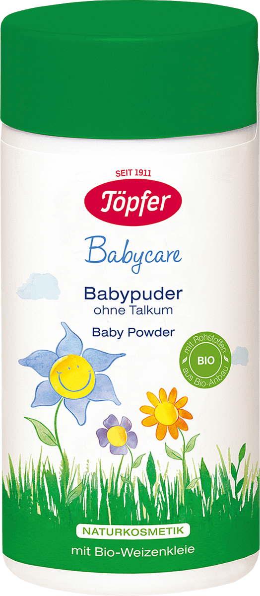 Babypuder Babycare ohne Talkum, 75 g