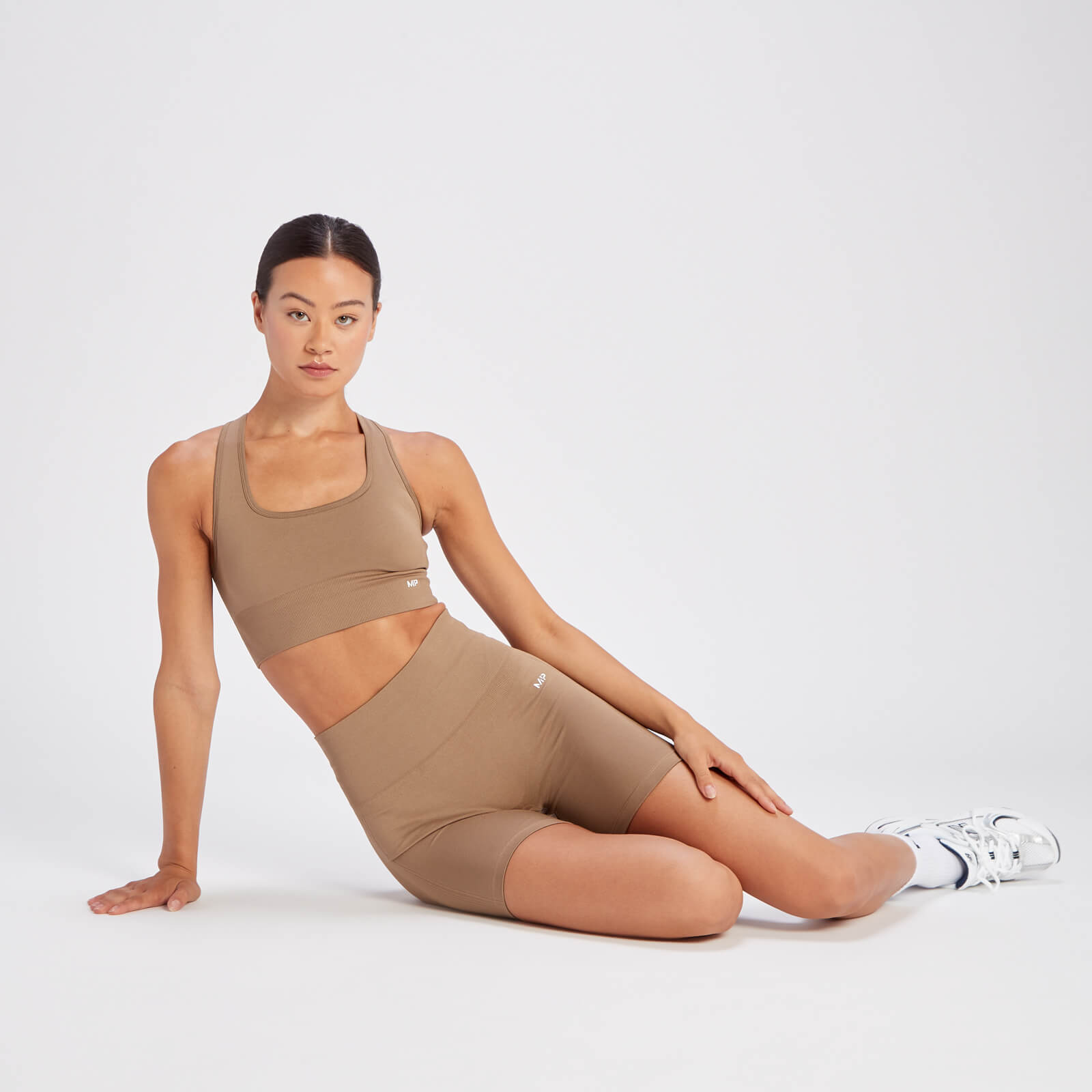 Brassière de sport sans couture MP Shape pour femmes – Caramel