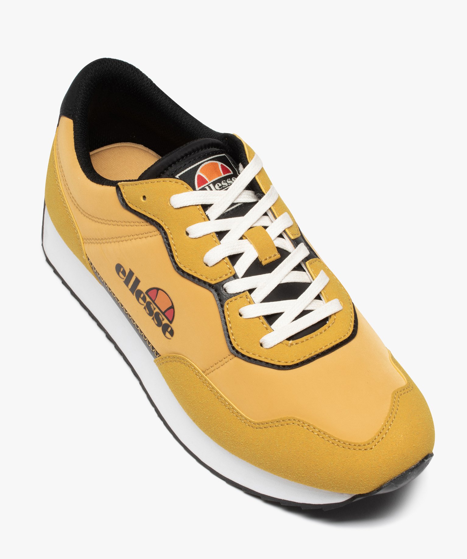 Baskets homme à lacets bi-matière - Ellesse jaune | GEMO