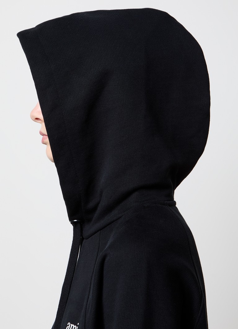 AMI Paris organic cotton hoodie with logo