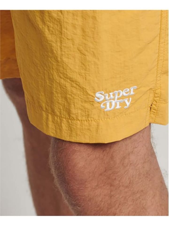 Superdry Badeshorts in Gelb günstig kaufen