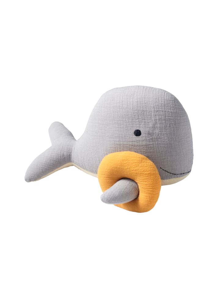 nordic coast company  Kuscheltier Musselin Wal Bobby - ca. 33 cm günstig kaufen onesize