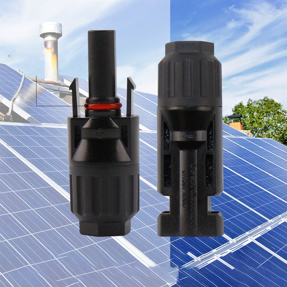 Boifun Solaranlage 10 Paar PV Solarstecker MC4 Stecker Solarkabel Buchse Kupplung(10 AWG), (10-St), mit Schraubenschlüsseln, IP67 Wasserdichtes,10 Paar männlich/weiblich