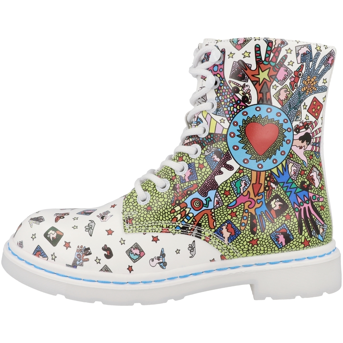 Dockers by Gerli 45TS201 X Art Limited Edition Schnürboots weiss