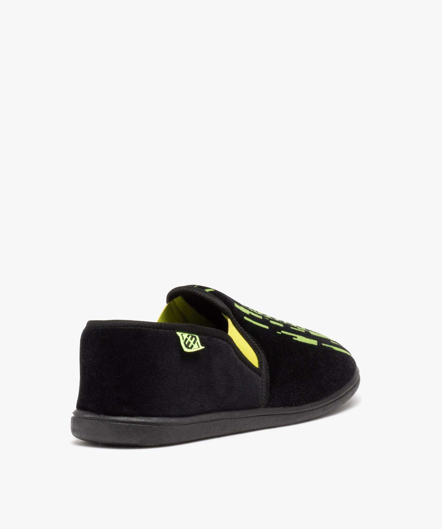 Chaussons en velours imprimé Garçon - Freegun noir | GEMO