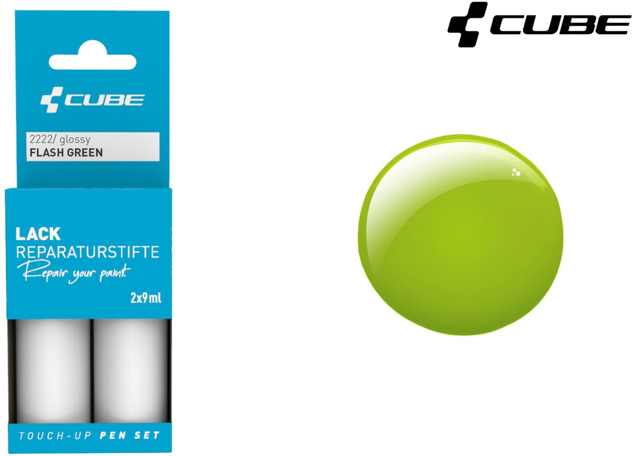 Cube Lackreparaturstift Set FLASH GREEN kaufen | Bike-Discount