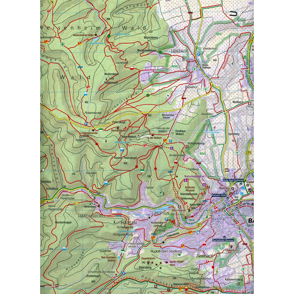 PFÄLZERWALD NORD 1:25 000 LZ 2021 - 2025 - Wanderkarte