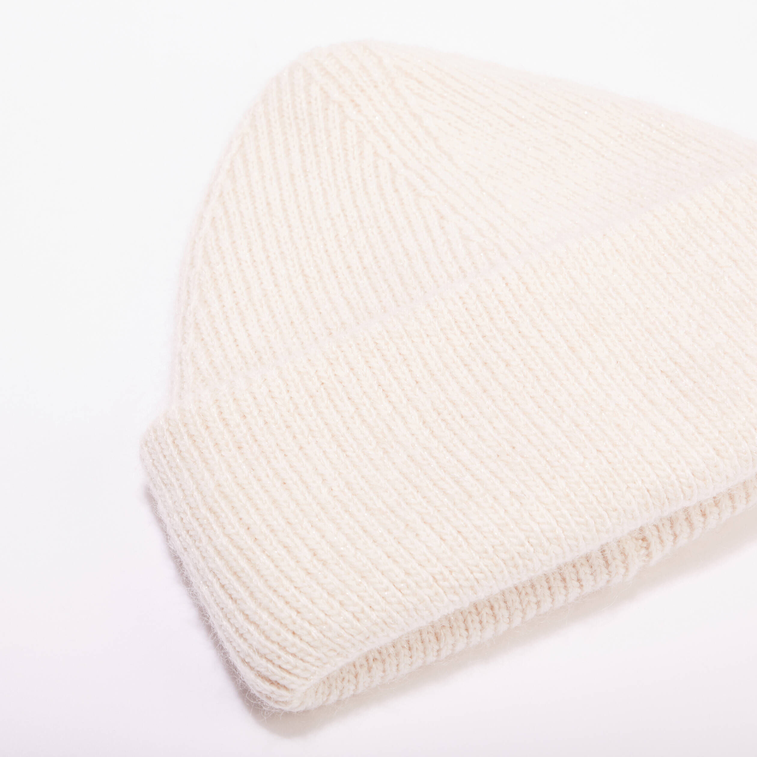 Bonnet fils métallisés ecru femme | Cache Cache
